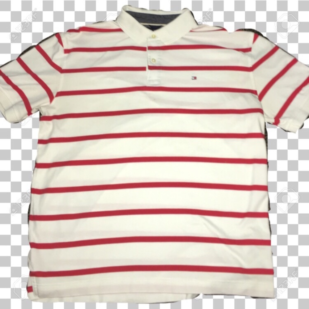 Red striped tommy hifiger shirt